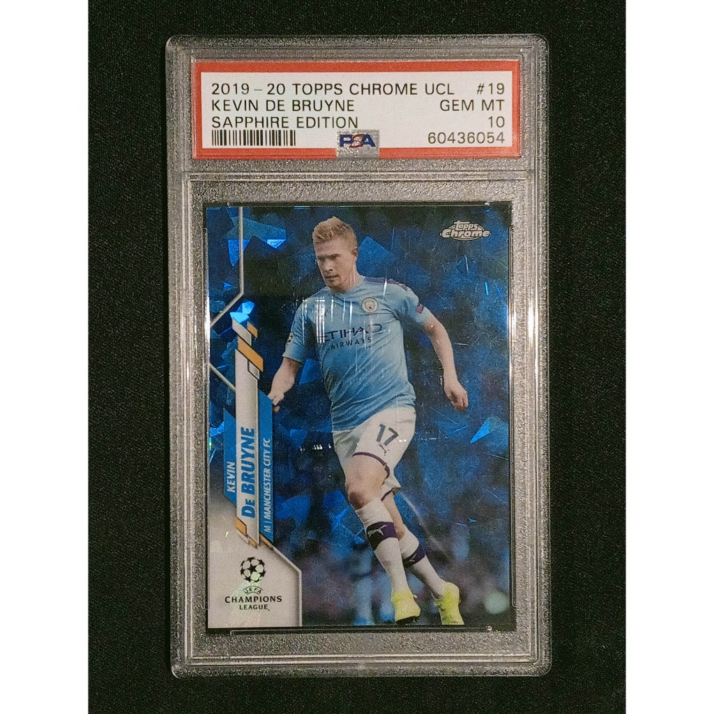 Kevin De Bruyne 2019 Topps Chrome Sapphire Edition PSA 10