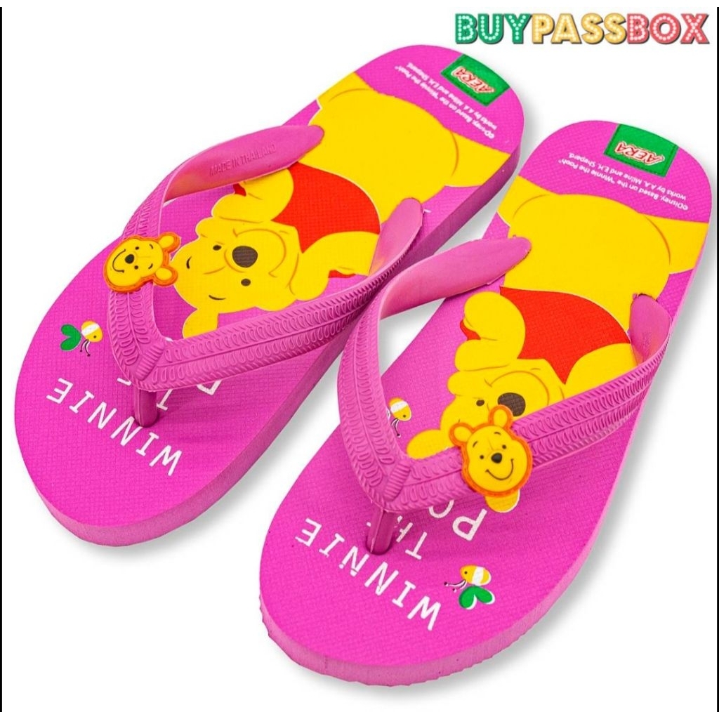 รองเท้าแตะฟองน้ำหูหนีบ ลายหมีพูห์ ลิขสิทธิ์แท้ แบรนด์ AERA(เอร่า)PH3692 - รูปที่ 2