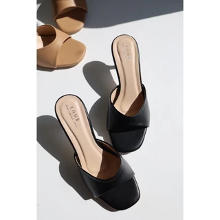 YOURSHOES B74 (เท้าอวบ +เพิ่ม 1ไซส์) / รองเท้าส้นสูง 3 นิ้ว รองเท้าผู้หญิง รองเท้าใส่ทำงาน
