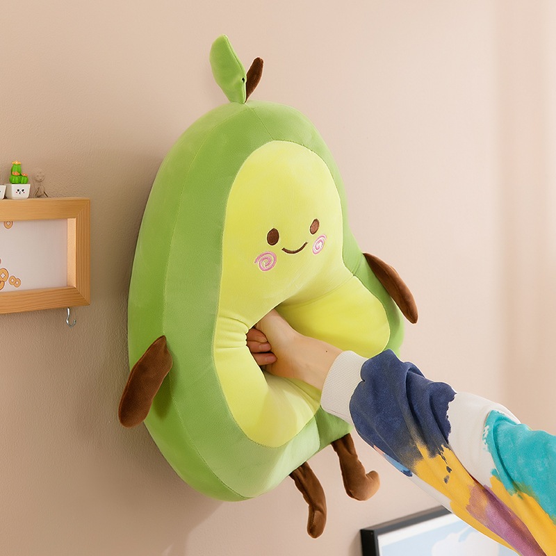 ตุ๊กตาอะโวคาโด ผลไม้ยัดไส้ สีเขียวนอนหลับ ยักษ์ 35/50/65 ซม. ของเล่นตุ๊กตาอะโวคาโด น่ารัก - รูปที่ 5