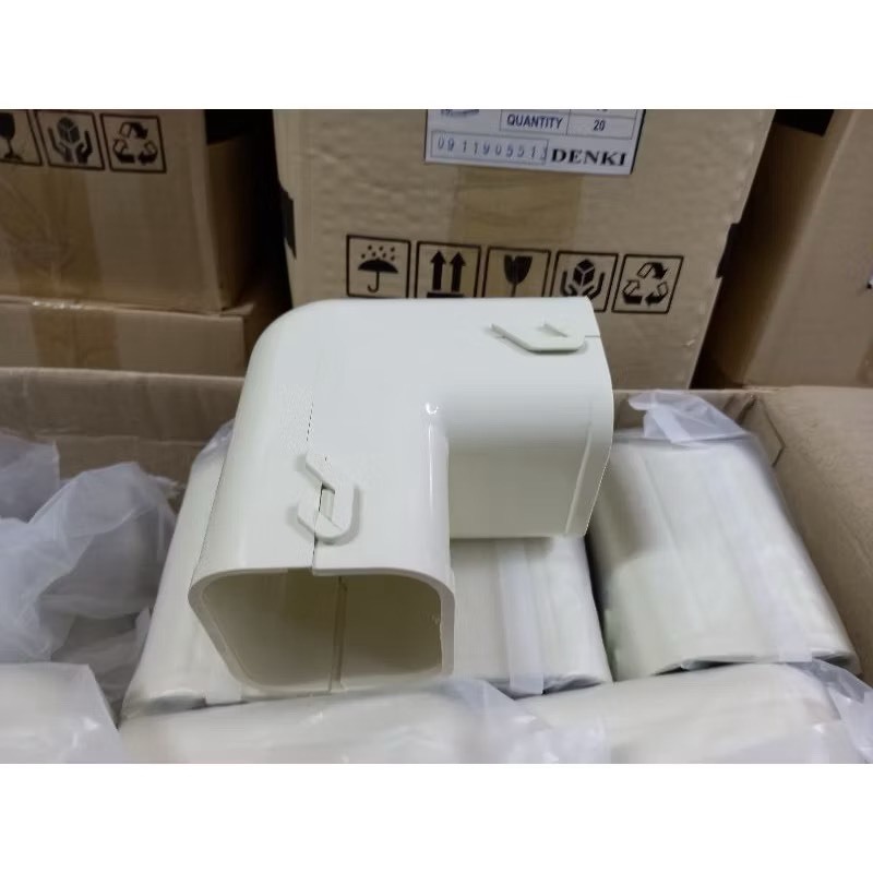 UPC ง้อโค้ง แอร์ 75MM 1ตัว  แบบคลิปล็อก เหนียว ทน หนา สะดวก ประหยัดจบงานเร็ว ประกัน10ปี - รูปที่ 4