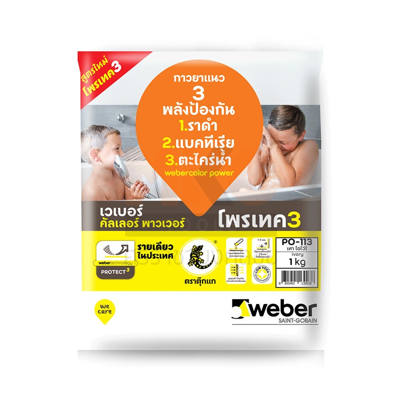 Weber กาวยาแนว เวเบอร์คัลเลอร์ พาวเวอร์