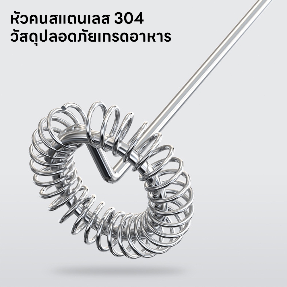 INSMART เครื่องตีฟองนมไฟฟ้า ชาร์จแบบUSB ความเร็ว 14000 รอบ หัวตีสแตนเลส 304 ทำคาปูชิโนได้อย่างง่ายดาย - รูปที่ 3