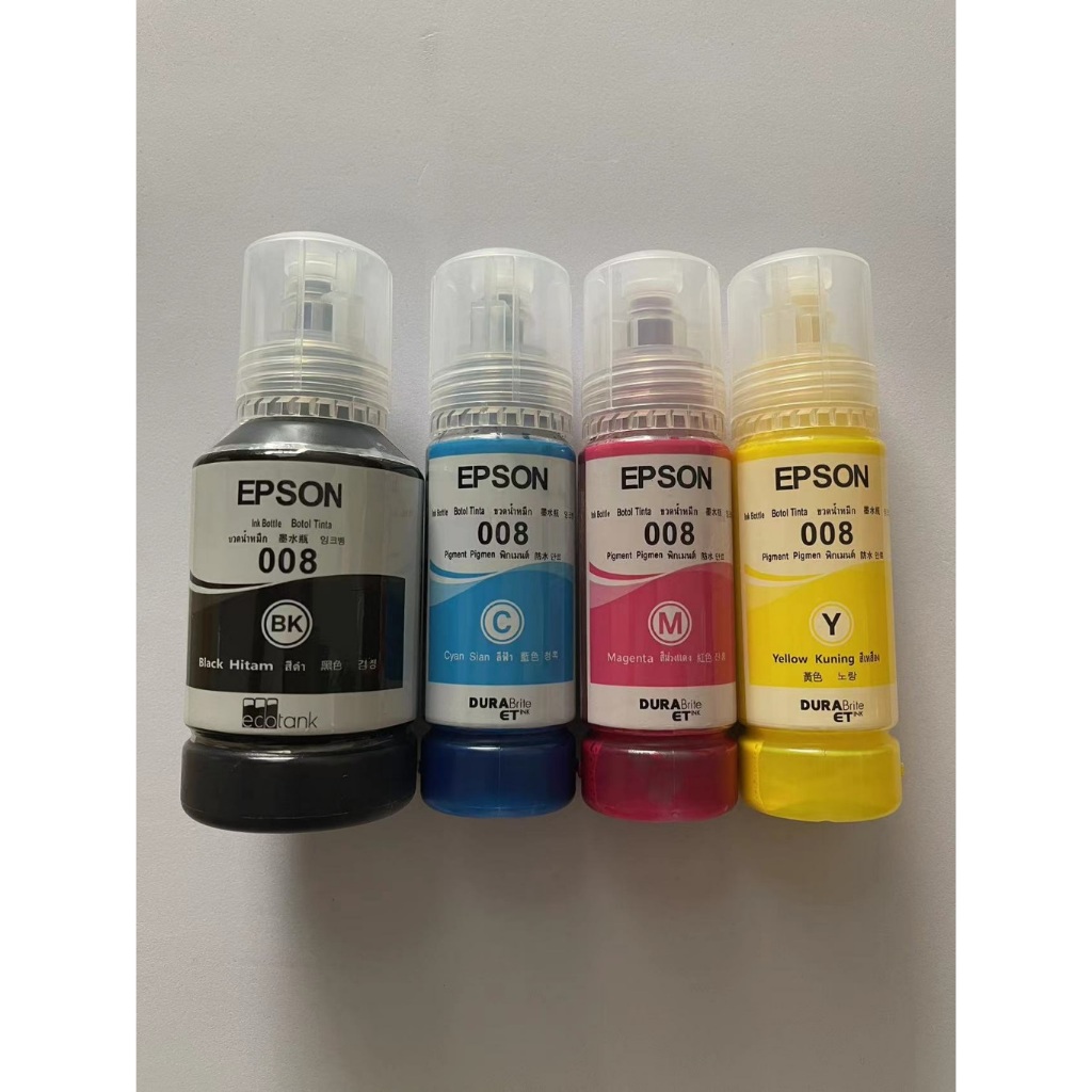 Epson หมึกเบอร์ 008 Black / Cyan / Magenta / Yellow ink bottle (Pigment)