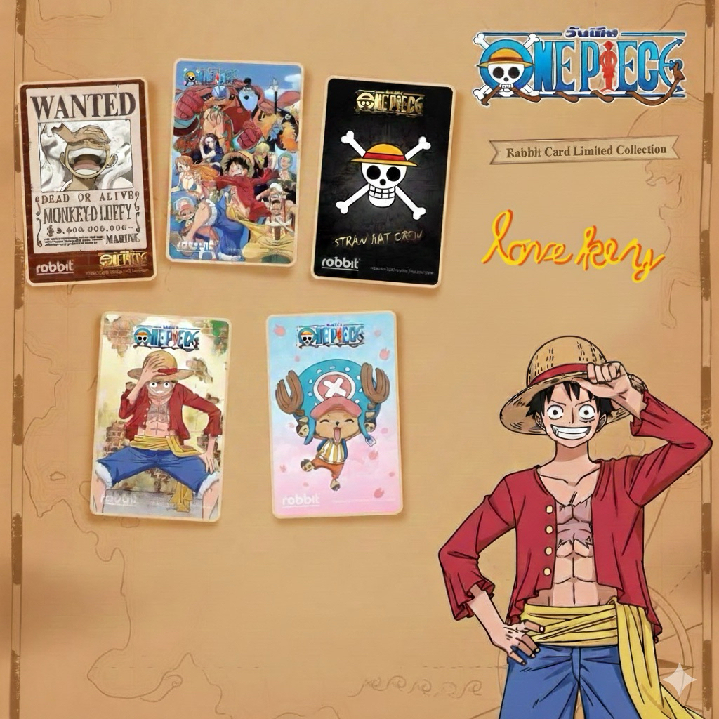 Rabbitcard บัตรแรบบิท Onepiece⚓️⛵️  limited edition