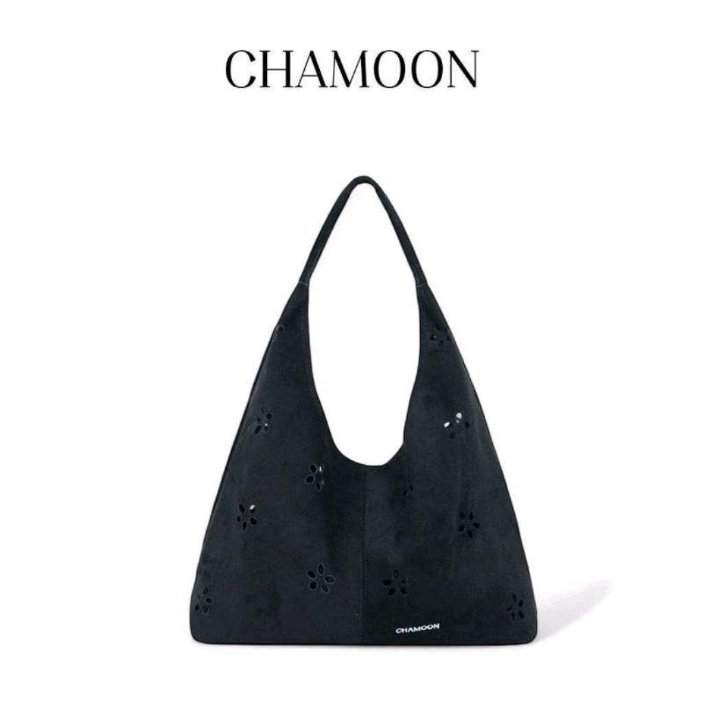 กระเป๋า CHAMOON รุ่น CM5814 เดซี่ หนังกลับ กระเป๋าสะพายไหล่ พร้อมใบเล็ก