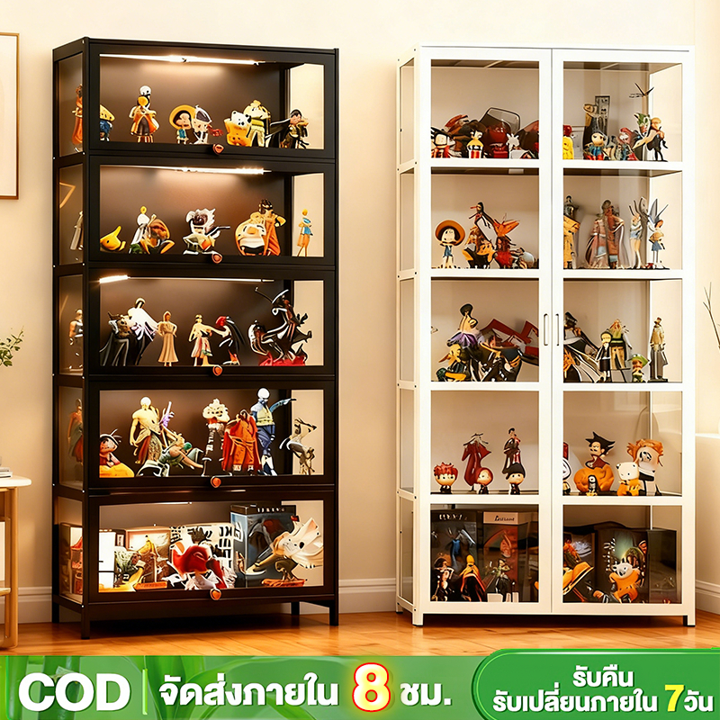 ตู้โชว์โมเดล กล่องโชว์โมเดลรถฝาหน้าเปิดได้ เก็บได้เยอะ รับน้ำหนักได้ดี ประหยัดพื้นที่ มีหลายขนาด