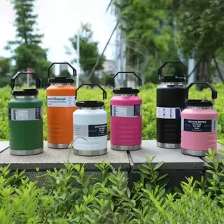 แก้วเก็บอุณหภูมิ กระติกน้ำแสตนเลส เกรดSUS304 ขนาด1.5L/2.5L กระติกน้ำ แก้วไหญ่ อย่างดี กระติกน้ำแข็ง เก็บความเย็นได้ดีมาก