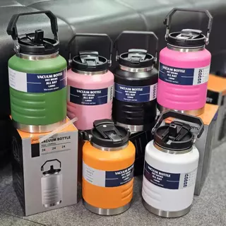 แก้วเก็บอุณหภูมิ กระติกน้ำแสตนเลส เกรดSUS304 ขนาด1.5L/2.5L กระติกน้ำ แก้วไหญ่ อย่างดี กระติกน้ำแข็ง เก็บความเย็นได้ดีมาก