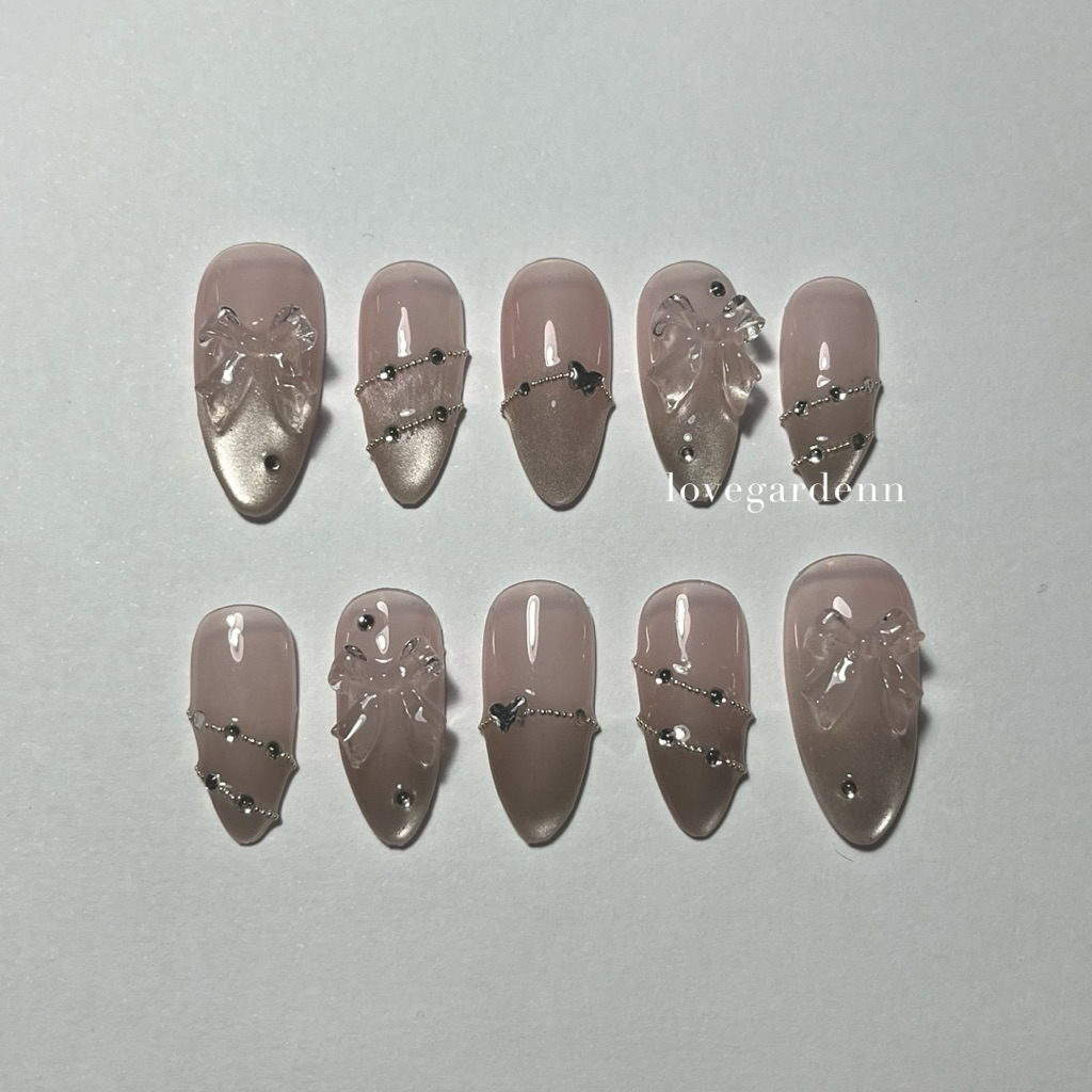 soft ribbon - press on nails