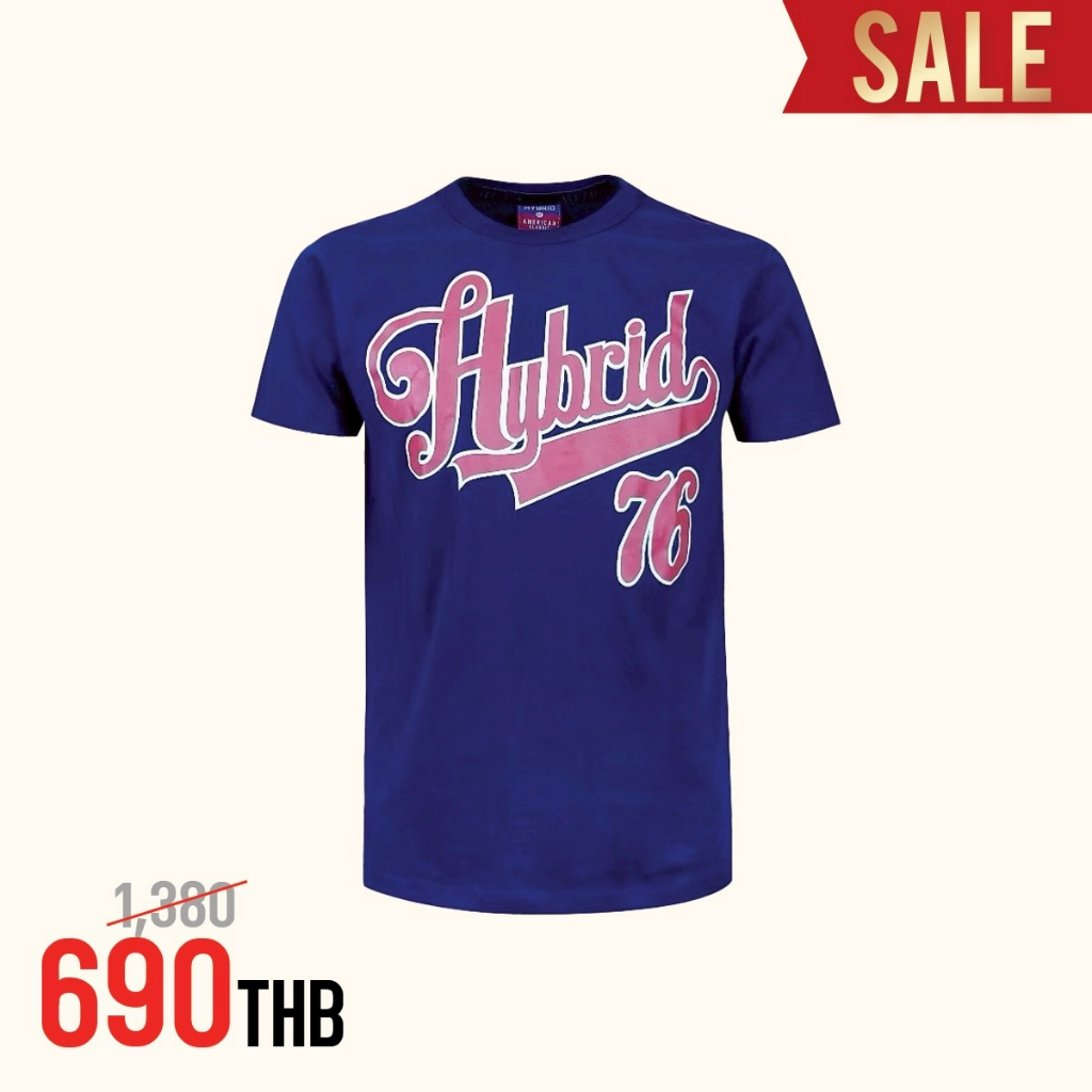 Hybrid T-shirt Men  ไฮบริดเสื้อยืดผู้ชาย สีกรมท่า(Navy) MTS-1393-NA