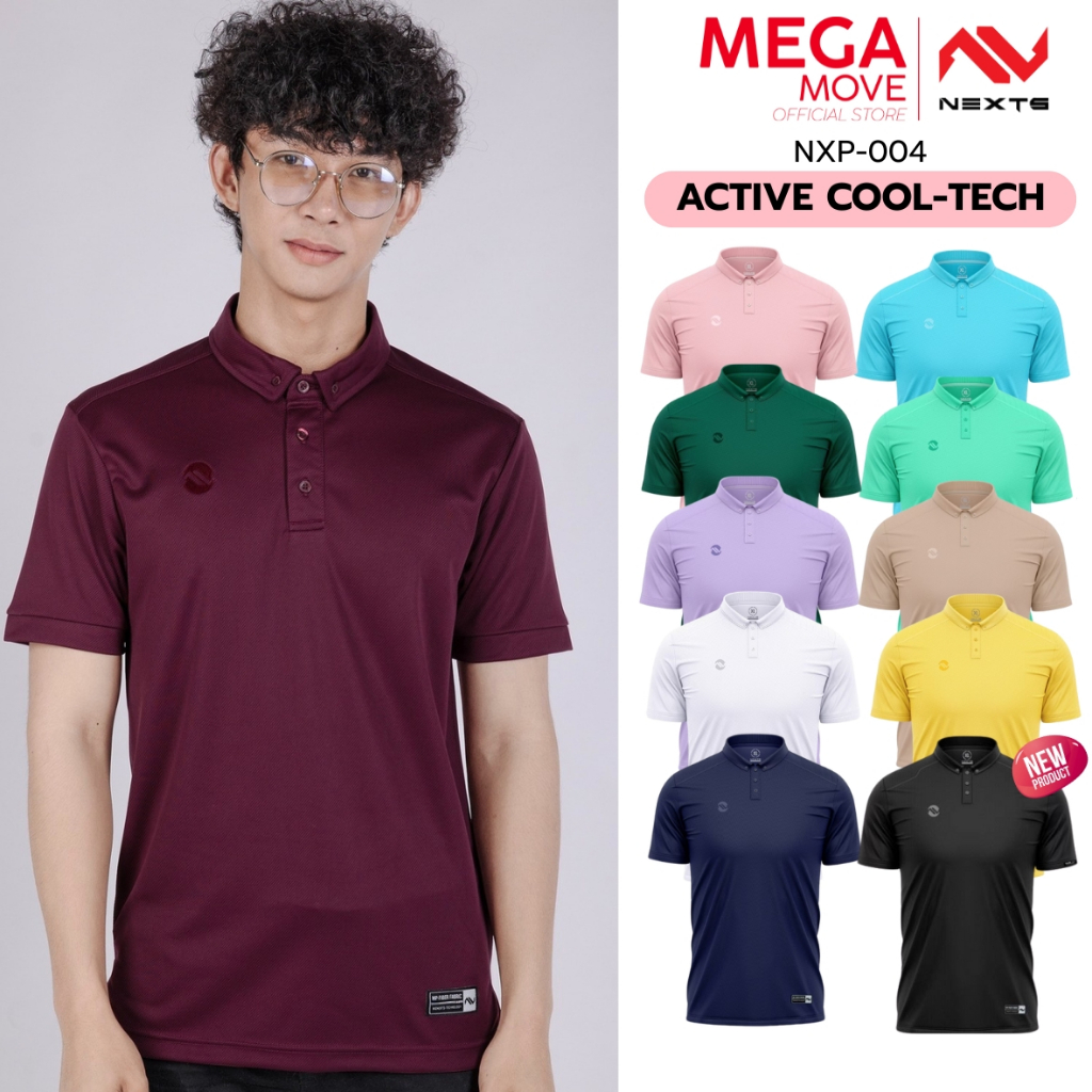 NEXTS เสื้อโปโล ไซส์ XS-4XL สีพาสเทล รุ่น ACTIVE COOL-TECH NXP-004