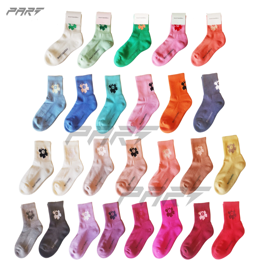 ถุงเท้ามารีเมะ mariko สีใหม่แบบดอกเดียว พร้อมส่งในไทย