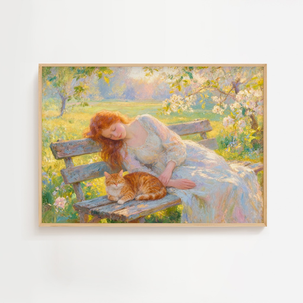 ภาพแต่งห้อง กรอบรูป Collection of Painting Bucolic Scenes ภาพติดผนัง รูปตกแต่งบ้าน