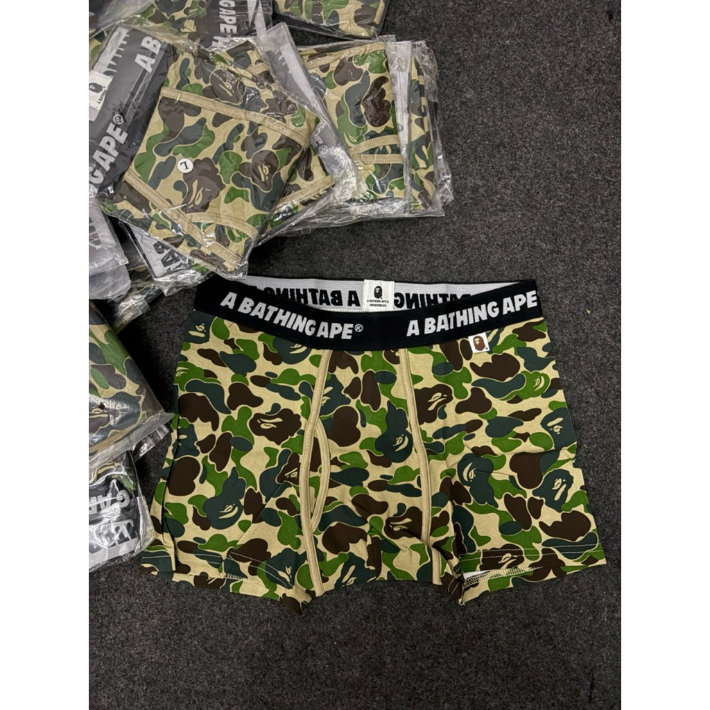 พร้อมส่งในไทย 📦 boxer A bathing ape กางเกงชั้นใน bape underwear bape สีเขียว