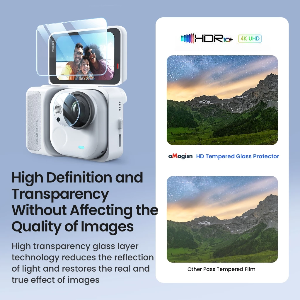 aMagisn GO Ultra tempered ฟิล์มกันรอย กล้องinsta360 GO Ultra thumbnail 7