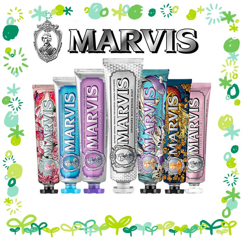 Marvis Mint Toothpaste mavis whitening sparkle การเริ่มต้นวันใหม่ที่สดชื่น การปกป้องสุขภาพช่องปากในย