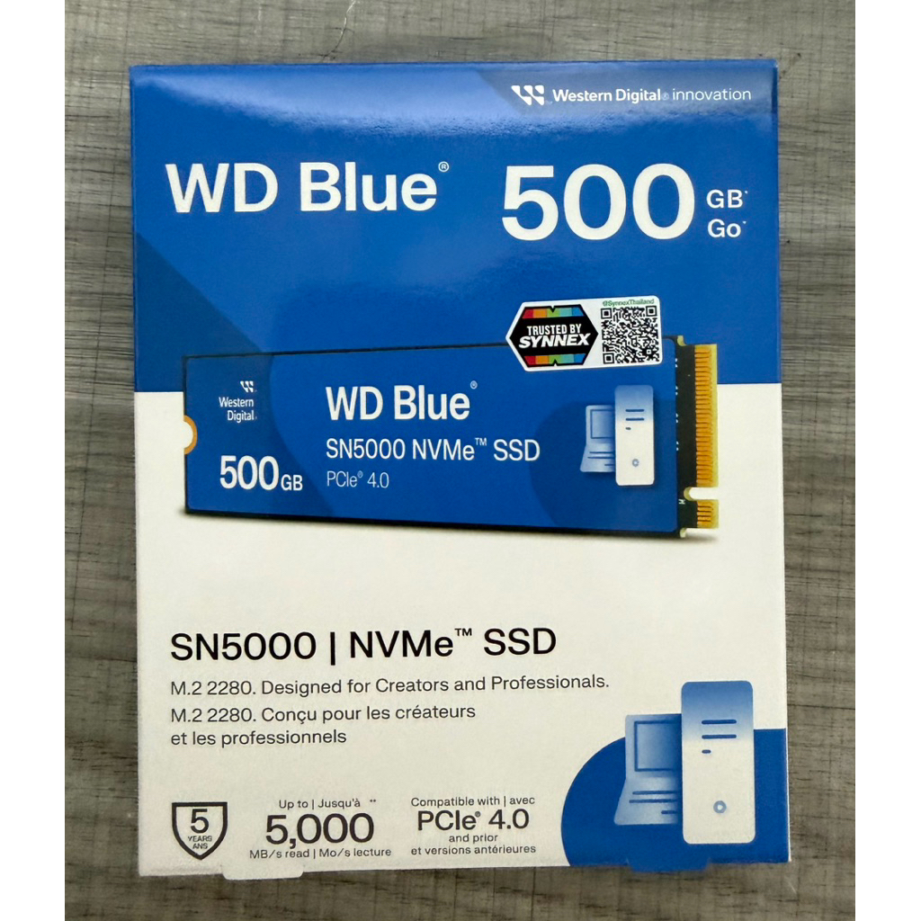 SSD 500GB m.2 wd blue sn5000 มือ1 พร้อมส่ง