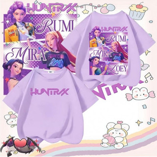 เสื้อยืดเด็กพิมพ์ลาย Demon Hunter K-Pop รุ่นใหม่ปี 2025 คอกล…