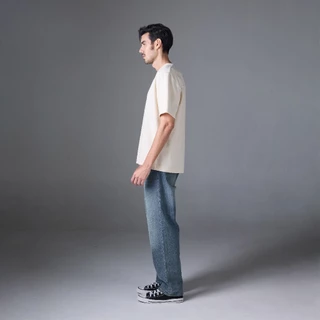 Jack Russel - Men Jeans กางเกงยีนส์ผู้ชาย ทรงขาบาน - Klassik J-6001/BL Baggy Low Rise Wide Leg Blue