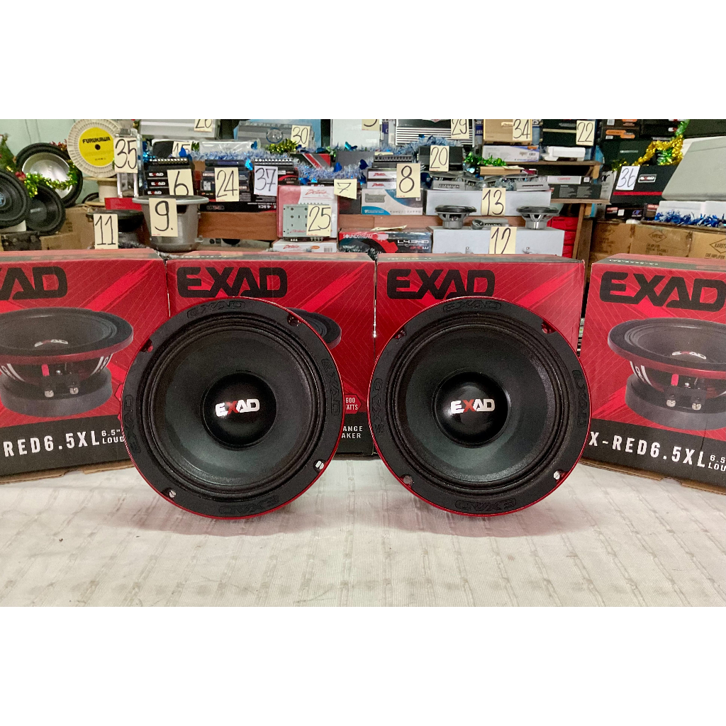 ลำโพง EXAD รุ่น EX-RED6.5XL6.5” MID-BASS 300W.RMS, 600W.MAX. 91DB 4 โอมส์