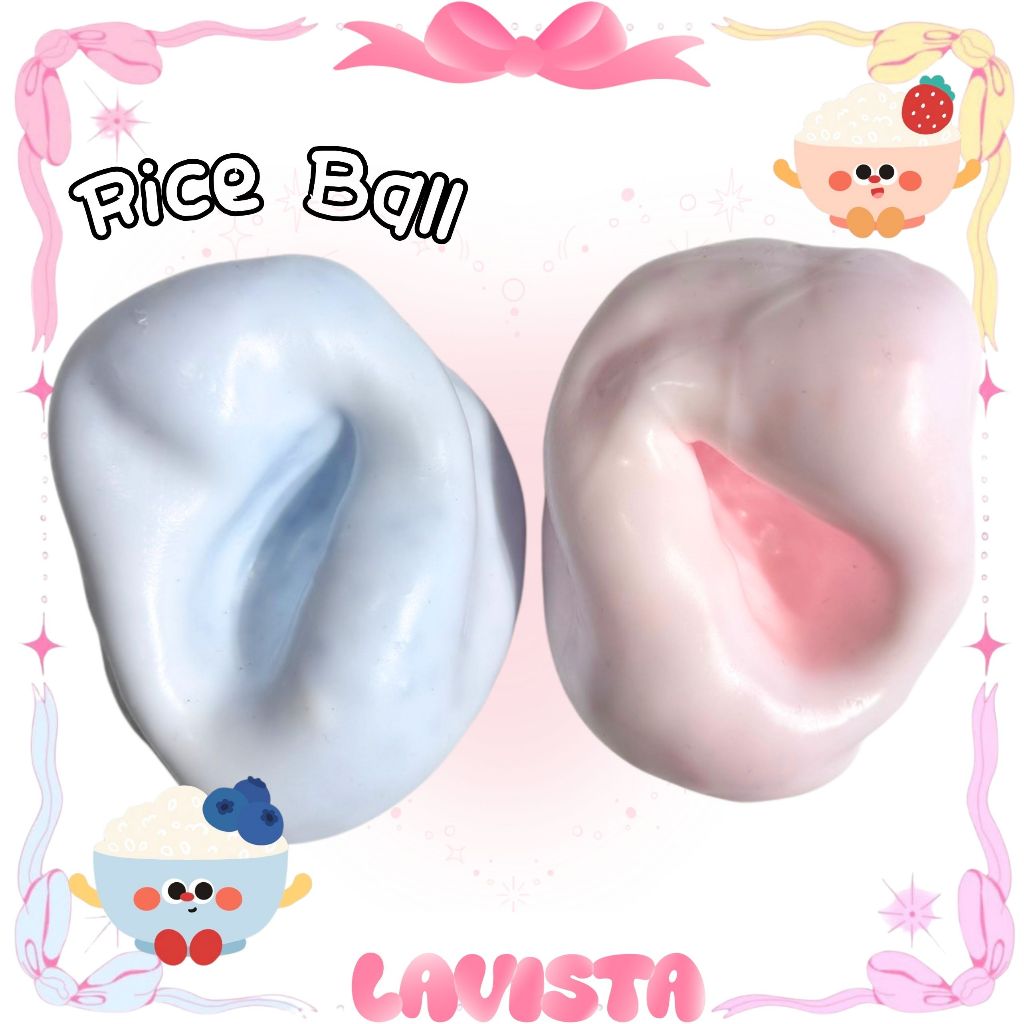 [ส่งจากไทย] Fidget ball รุ่น Rice Ball สัมผัสนุ่มหนึบจิ้มแล้วมีสี