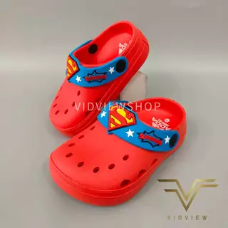 VIDVIEW มีส่งด่วน รองเท้าหัวโตเด็ก Adda 16802 เบอร์ 26-32 แบบสวม สำหรับเด็กชาย Superman
