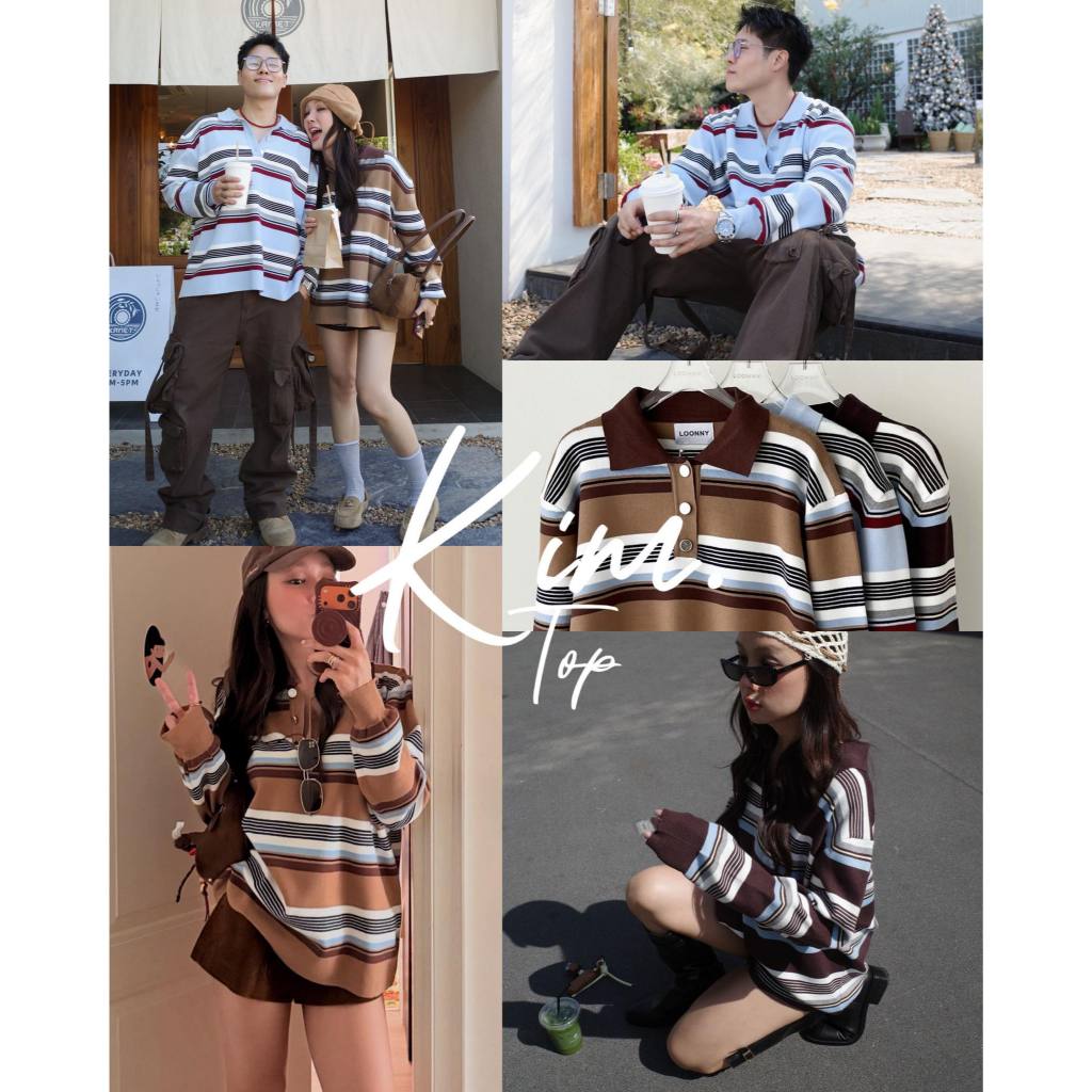 Loonnystore - Kim Top - เสื้อโปโลแขนยาว