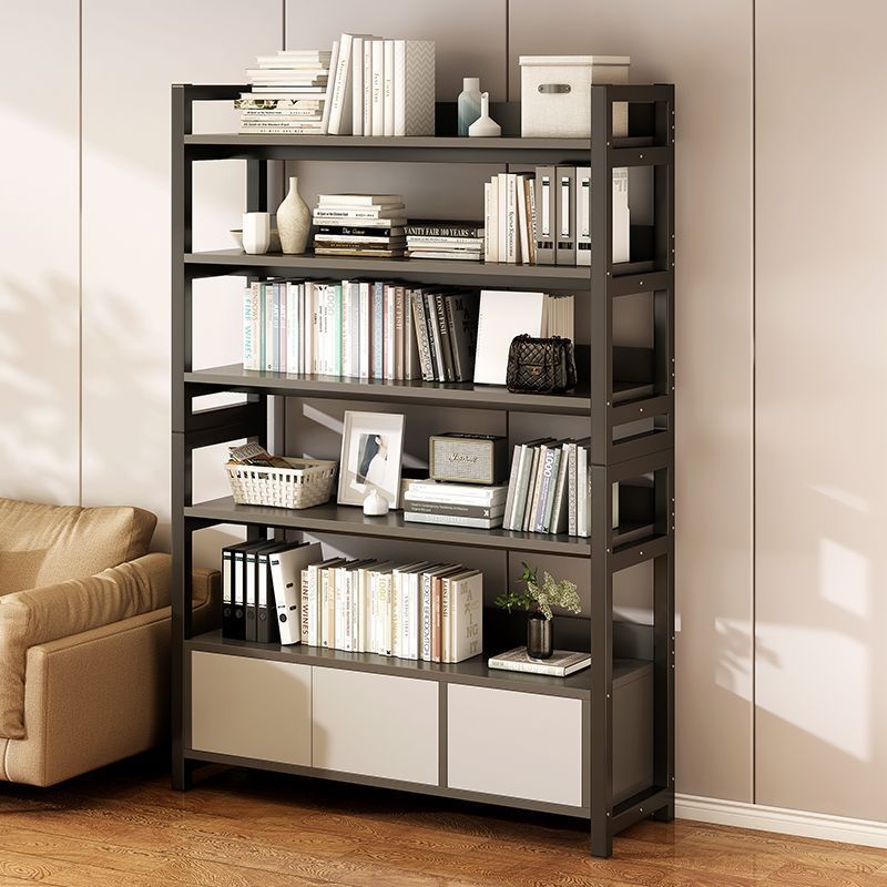 ชั้นวางของพร้อมตู้เก็บของ/ชั้นโชว์สินค้า สไตล์โมเดิร์นโครงสร้างเหล็กแข็งแรงพิเศษ พร้อมรางเสริมแรง