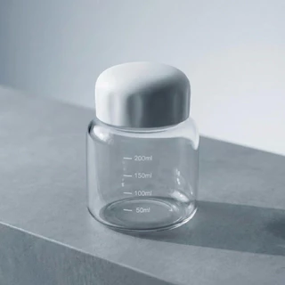 ขวดแก้วมินิมอลใส่เครื่องดื่ม ใช้เขย่ามัทฉะได้ มีซีลกันหก 300ml