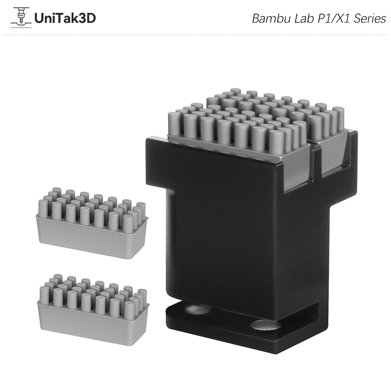 UniTak3D 3D Printer P1/X1 Series ที่ปัดหัวฉีดพร้อม for Bambu Lab P1S/P1P/X1C/X1E ส่งแปรงสำรอง 2 Pcs 