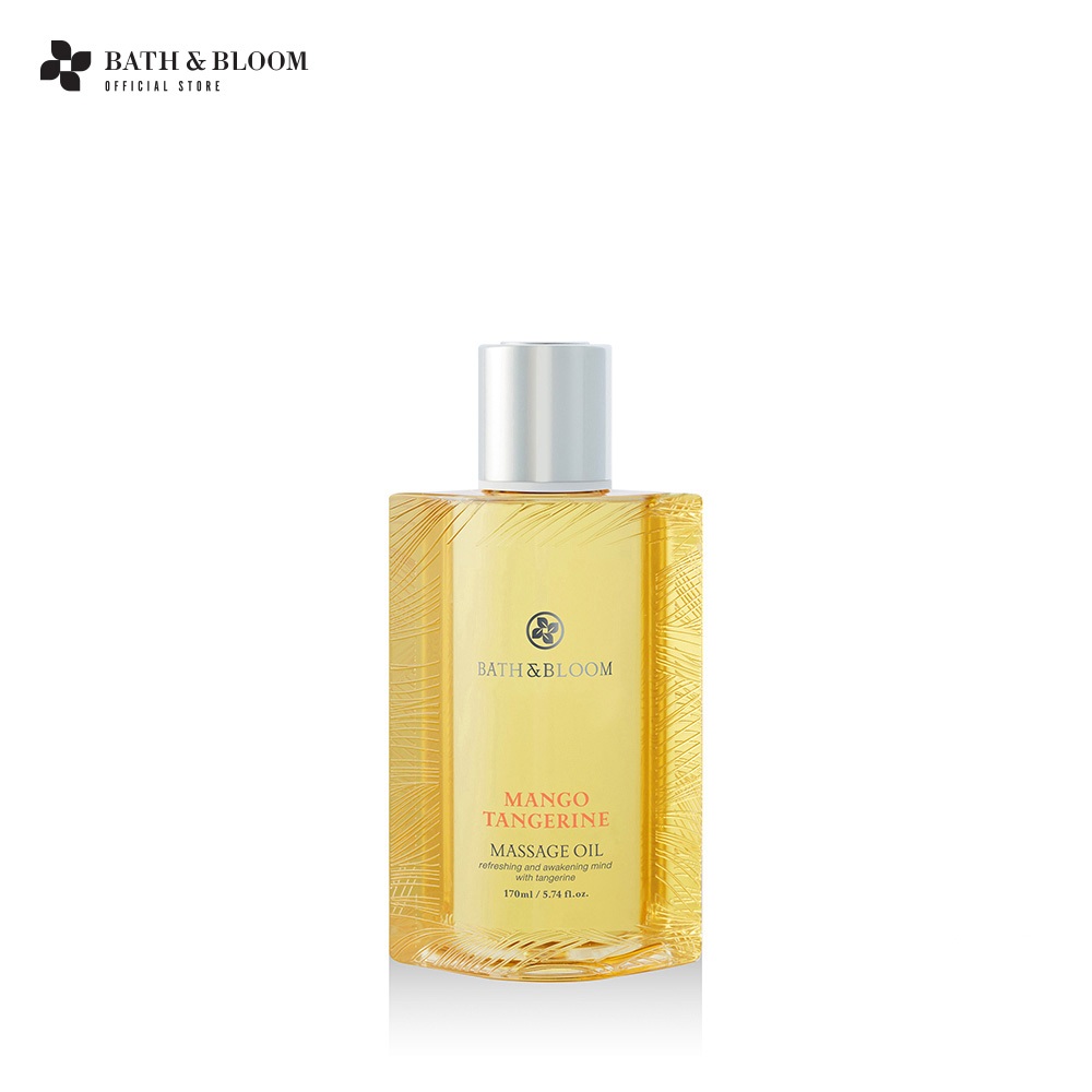 BATH & BLOOM Mango Tangerine Massage Oil 170ml น้ำมันนวดอโรมา กลิ่นมะม่วง ส้ม