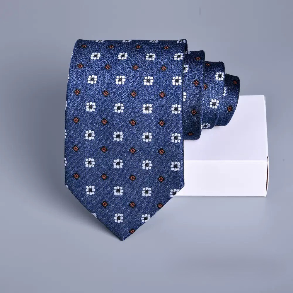 NECKTIE NUTTHA - เนคไทสีน้ำเงิน (ขนาด 8 CM.) - พร้อมส่ง ส่งเร็ว1-2 วันถึง 𝐕𝐢𝐧𝐭𝐚𝐠𝐞 𝐧𝐞𝐜𝐤𝐭𝐢𝐞 เนคไทลายวินเทจ
