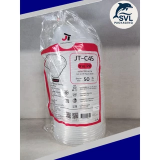 ชามพลาสติก ชาม45 P213 ถ้วยพลาสติก ใส่อาหารร้อน ก๋วยเตี๋ยว JT-C45 FA-45 PP45 จำนวน50ใบ