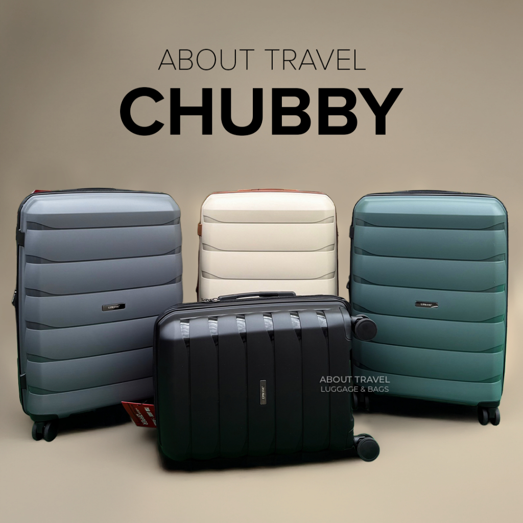สต็อกไทย!กระเป๋าเดินทางUprise รุ่น Chubby ล้อคู่4ล้อหมุน360 20/24/29นิ้ว 5สี! แข็งแรง TSA Lock