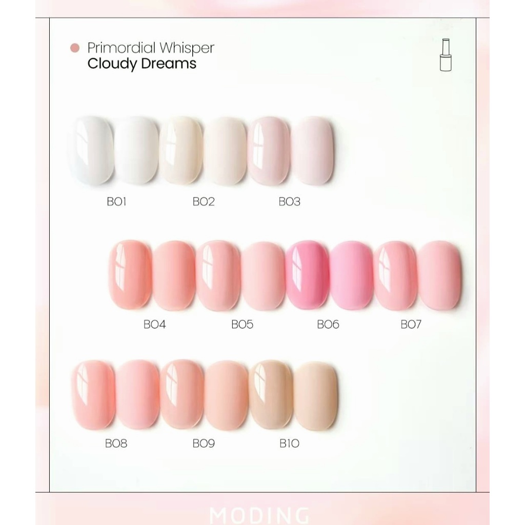 ตัวเลือกหลายสีเจลสุขภาพดี MODING🇨🇳 Primordial Whisper B Series TPO Free formula พร้อมส่ง