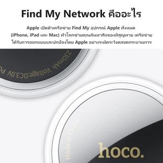 HOCO E91 4Pcs อุปกรณ์ระบุตำแหน่ง GPS Tag เซ็ต 4 ชิ้น ระบุตำแหน่งแม่นยำ ไม่ต้องติดตั้งเเอพ