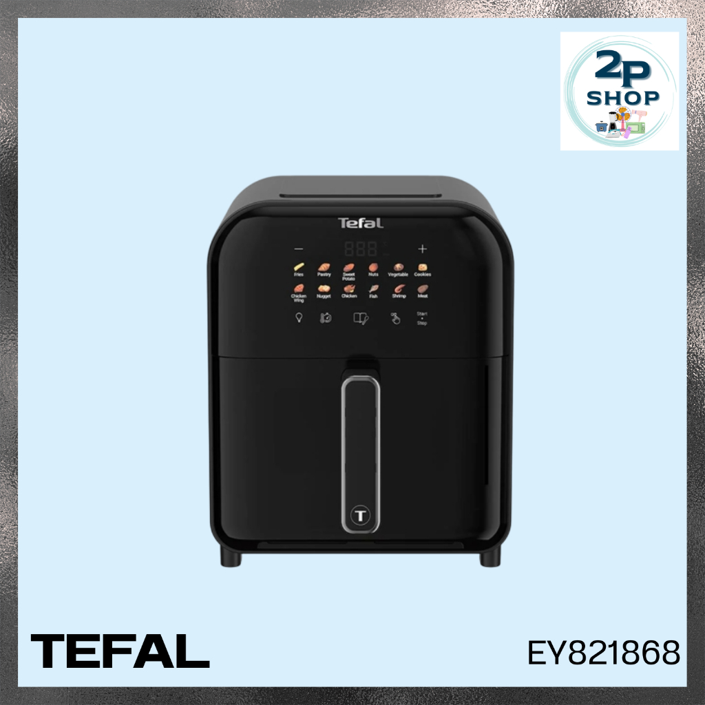 หม้อทอดไร้น้ำมันอินฟราเรด Tefal ระบบดิจิทัล ขนาด 6 ลิตร รุ่น EY821868