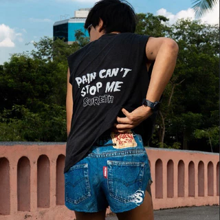 Surething - Fake jeans run short กางเกงวิ่ง มี 2สีใส่สบาย ระบายอากาศ ใส่ได้ทั้งชายและหญิง
