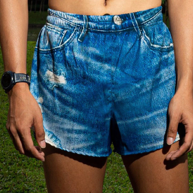 Surething - Fake jeans run short กางเกงวิ่ง มี 2สีใส่สบาย ระบายอากาศ ใส่ได้ทั้งชายและหญิง