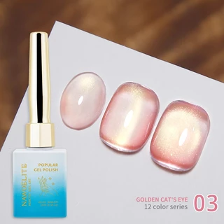 Nawoelite สีทาเล็บเจล สีทาเล็บ คัดพิเศษ 12 สี • ซีรี่ส์ Golden สีเจล เจลตาแมว15ML ใช้งานกับ UV/LED 12เฉดสีสวยจัดจ้าน