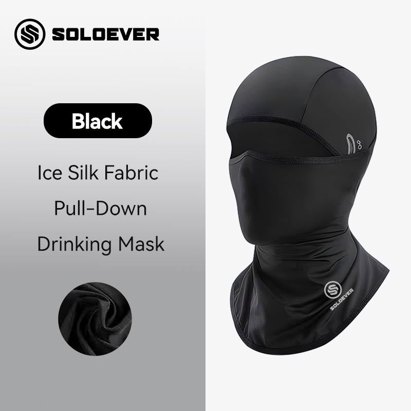 Soloever โม่งกันแดด ผ้าดี เย็นสบาย ระบายอากาศได้ดี ใส่ได้หลายแบบ ผ้าลื่น หน้ากากกันฝุ่น หน้ากากขี่จักรยาน