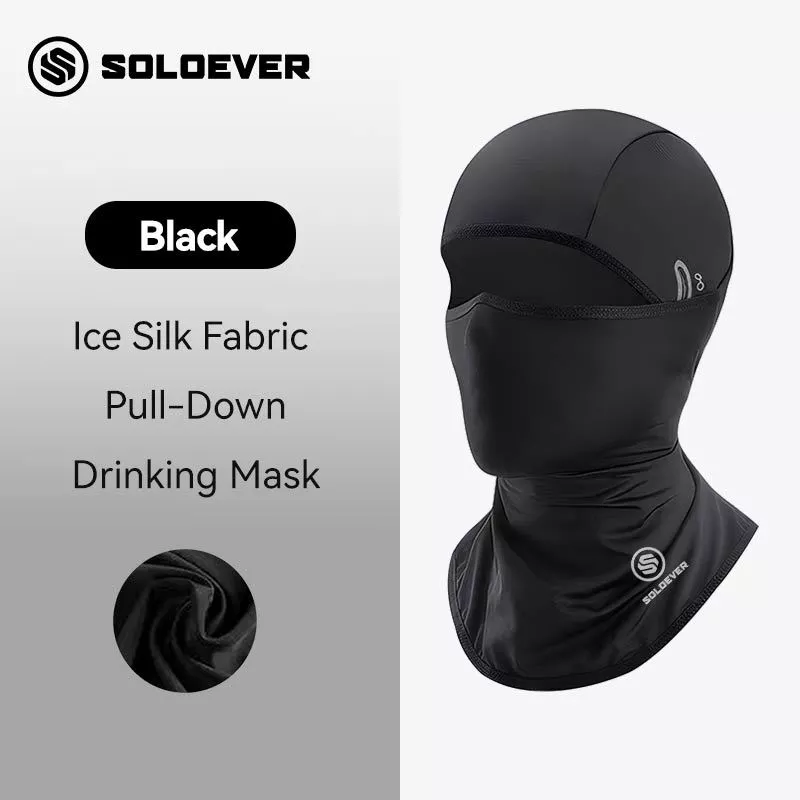 Soloever โม่งกันแดด ผ้าดี เย็นสบาย ระบายอากาศได้ดี ใส่ได้หลายแบบ ผ้าลื่น หน้ากากกันฝุ่น หน้ากากขี่จักรยาน