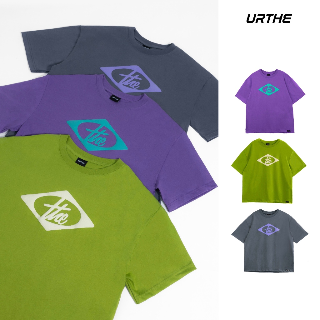 URTHE - เสื้อยืด เสื้อยืดคอกลม Oversize รุ่น THE CIRCUIT TEE