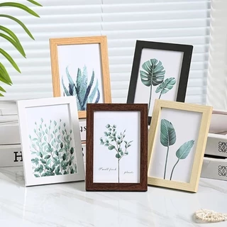 กรอบรูป กรอบรูปไม้ 4x6 6x8 นิ้ว และ A4 DIY มีให้เลือก 4 สี เรียบง่ายและทันสมัย กรอบรูปใสแต่งบ้านตั้งโต๊ะ ตกแต่งโต๊ะ