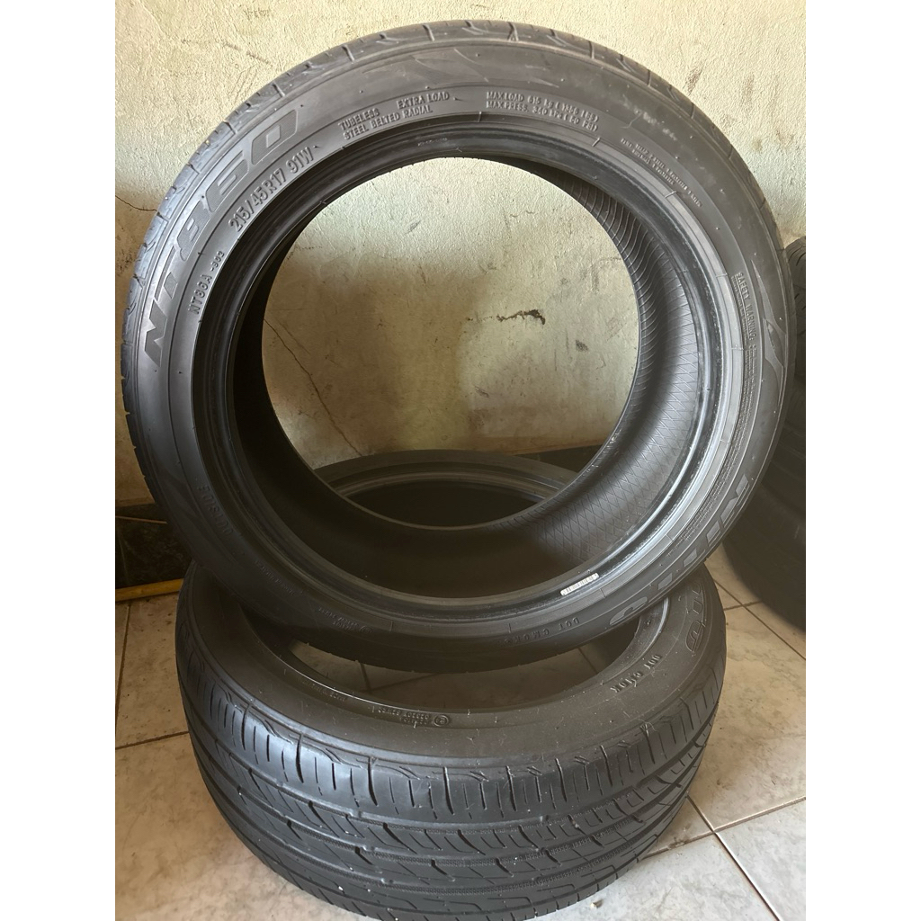 ยางเปอร์เซ็นต์ราคาถูก 215/45R17 ยี่ห้อ NITTO