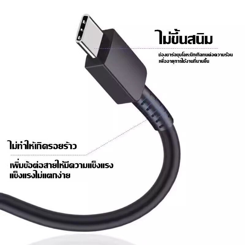 ชาร์จเร็วสุด ชุดชาร์จ 25W PD หัวชาร์จ+สายชาร์จ ชาร์จเร็ว type c 1 เมตร / 1.5 เมตร / 2 เมตร รับประกัน1 ปี - รูปที่ 2