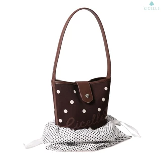 Polka Dots Bucket Bag กระเป๋า แบรนด์ CICELLE (ซีเซล) 1679
