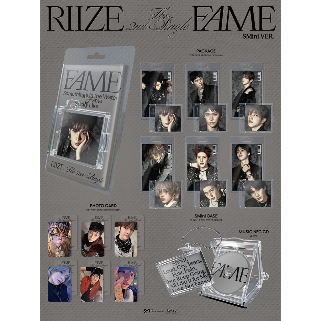 RIIZE - 2nd Single Album [FAME] (SMini Ver.) (Smart Album) - รูปที่ 2