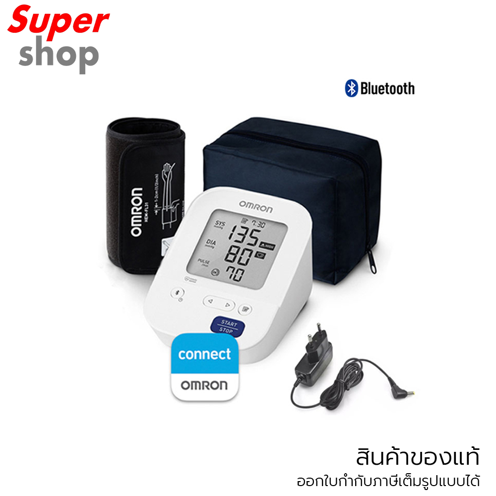OMRON เครื่องวัดความดันโลหิตอัตโนมัติ พร้อม Adapter รุ่น HEM-7156T-A